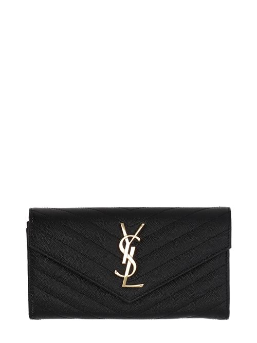 Cassandra matelassé large flap wallet Saint Laurent | 372264BOW011000